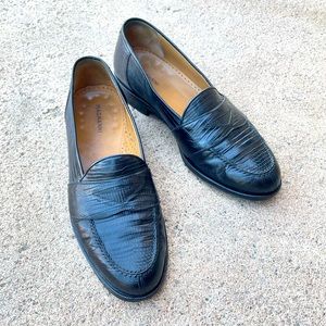 VERY NICE! $1100+ MAGNANNI Genuine Lizard Loafers Shoes 10 M